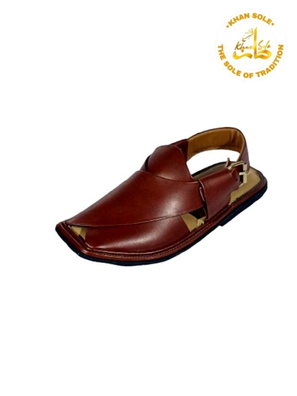 Brown Peshawari Chappal - Image 3