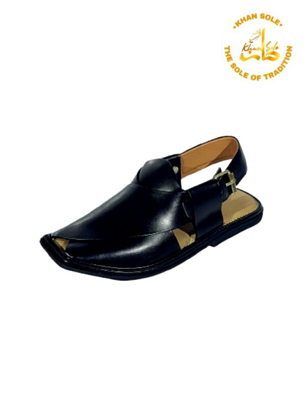 Black Peshawari Chappal - Image 2