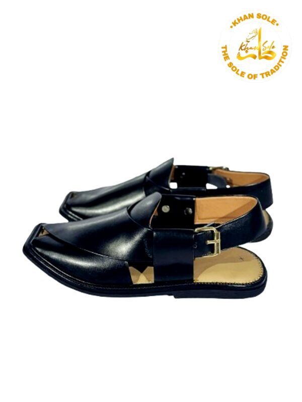 Black Peshawari Chappal - Image 3