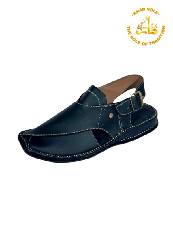 Black Smart Zalmi Chappal - Image 2