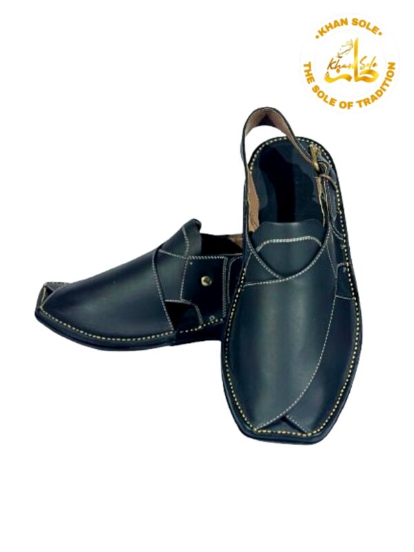 Black Smart Zalmi Chappal - Image 3